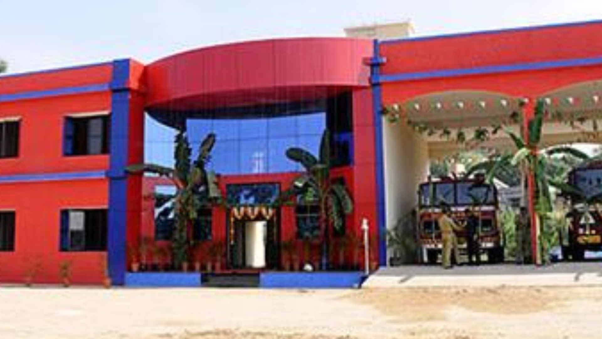 Exterior ACP panel and cladding design for Government Fire Station completed by AllineAluFab